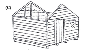how to erect a garden shed figure c