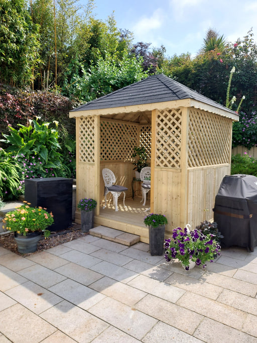 Four Corner Haven wooden gazebo by Abwood