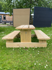 Kids wooden picnic bench, photo 4