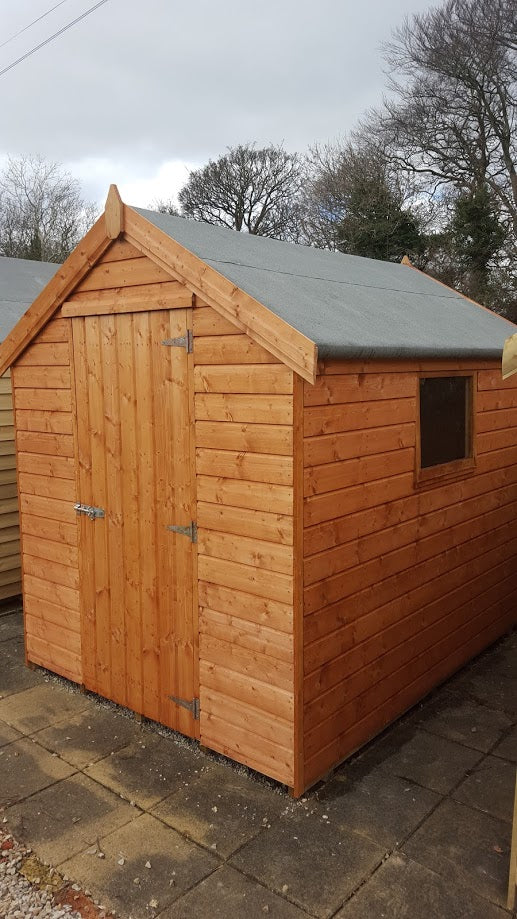 8ft x 6ft Standard Apex Garden Shed in Delux finish