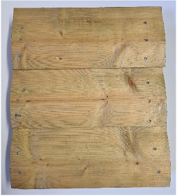 Barrelboard finish garden shed timber