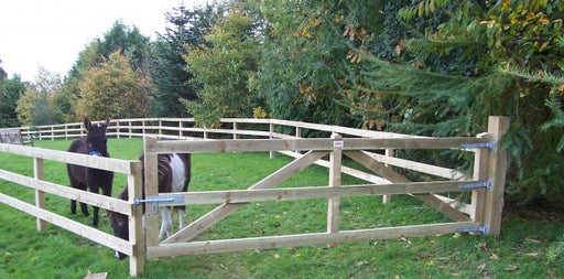 Pressure treated wooden field gate by Abwood
