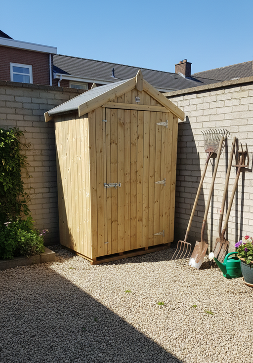 2¾ft x 4ft TG&V Shed Tidy, compact tongue and groove timber storage for garden tools