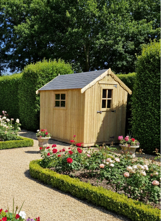Vartry Garden Shed with apex roof, window and door on the front gable