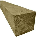 Treated timber posts, photo 14