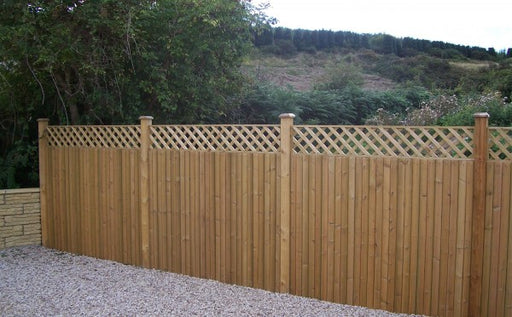 Glan fence panel with trellis top by Abwood