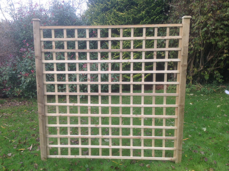 5 inch heavy square wooden trellis panel by Abwood