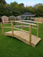 Wooden foot bridge for a garden by Abwood