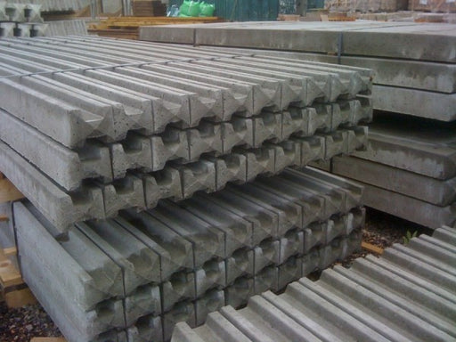 Concrete fence posts by Abwood