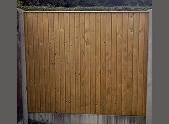 Glan timber fence panels by Abwood