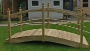 Wooden garden foot bridge, photo 2
