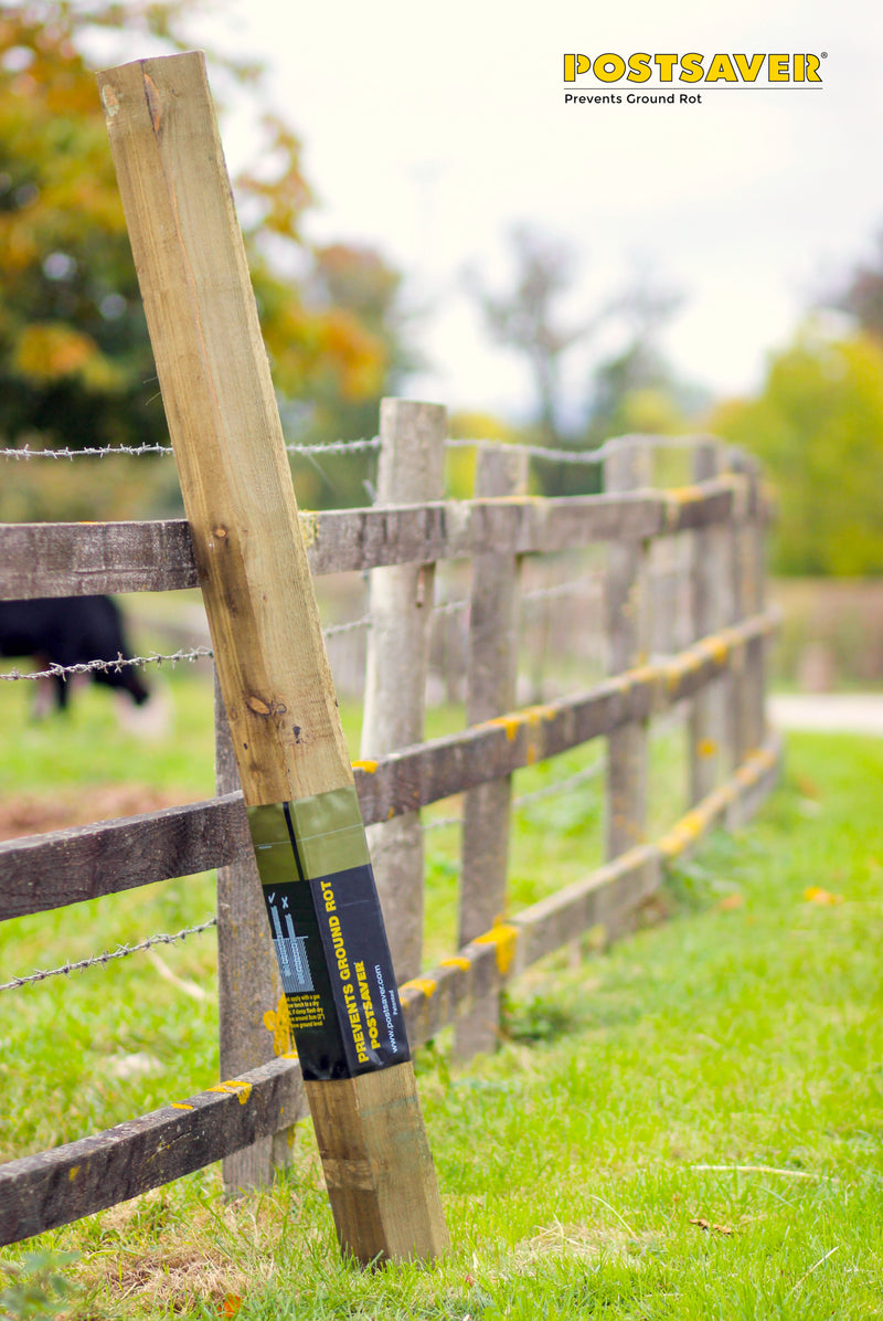 Post savers for timber fence posts