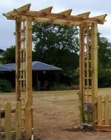 Wooden pergola arch by Abwood