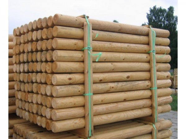 Pressure treated round timber posts by Abwood