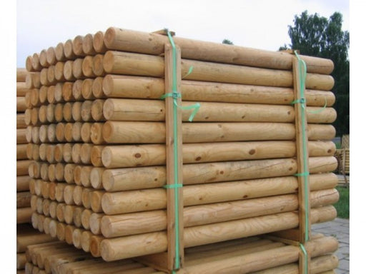 Pressure treated round timber posts by Abwood