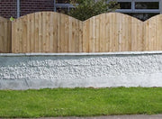 Solid arched cottage fencing by Abwood