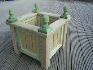 wooden planter boxes