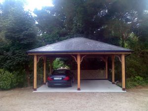Wooden Carport Construction