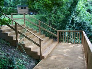 Hardwood Deck with steps